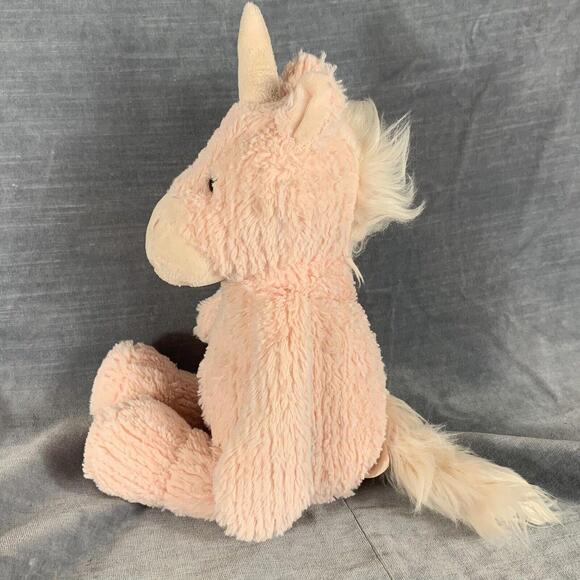 Manhattan Toy Company 2015 Pink Unicorn Stuffed Lovey Plush Tara 14" - Picture 4 of 8
